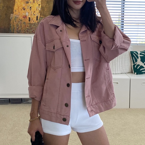 BDG Pink Denim Jacket - Picture 4 of 7